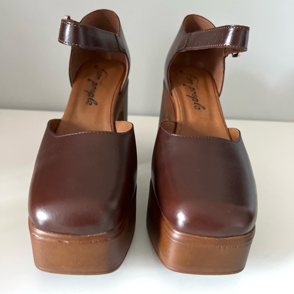 🆕FREE PEOPLE Gwen Platform Mary Janes-Size 8.5 - Picture 11 of 16